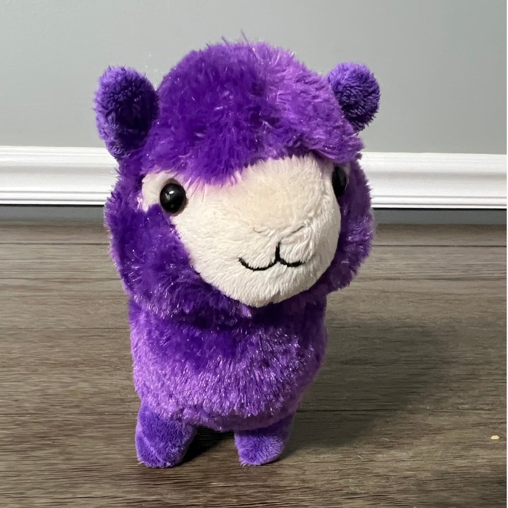 MTY International Purple Skeleton Alpaca Llama Plush Halloween Stuffed Animal